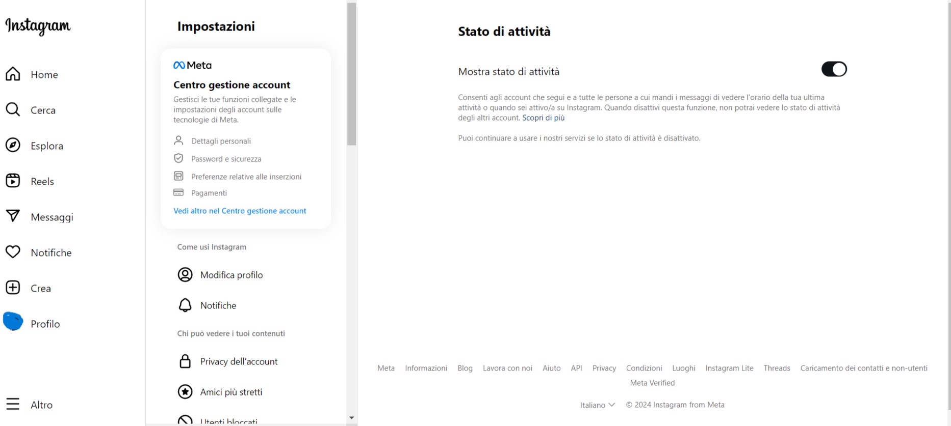 Visualizzato da Instagram, toglierlo da desktop Visualizzato da Instagram, toglierlo da desktop