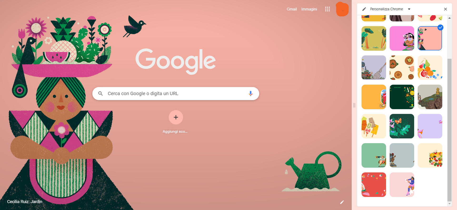 Cambiare tema Google Chrome Cambiare tema Google Chrome