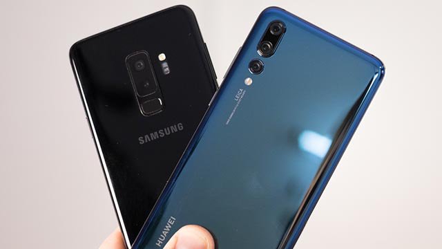 galaxy s9 pro e huawei p 20 pro