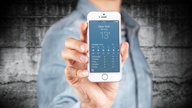 app meteo su smartphone