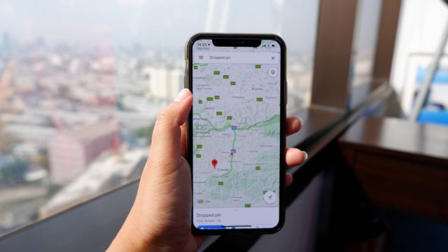 schermata Google Maps su smartphone