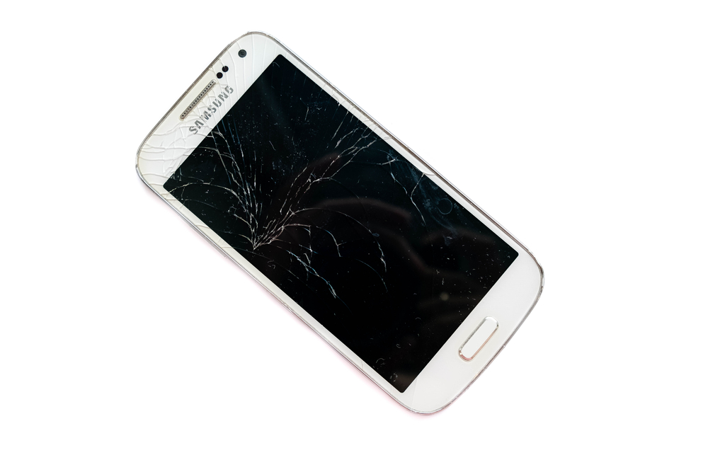 Schermo smartphone rotto Schermo smartphone rotto