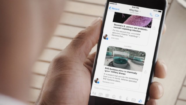 La condivisione di link su Messenger diventa più semplice