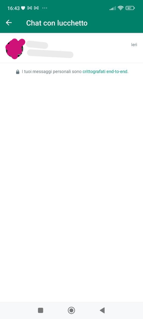 Chat di WhatsApp Chat di WhatsApp