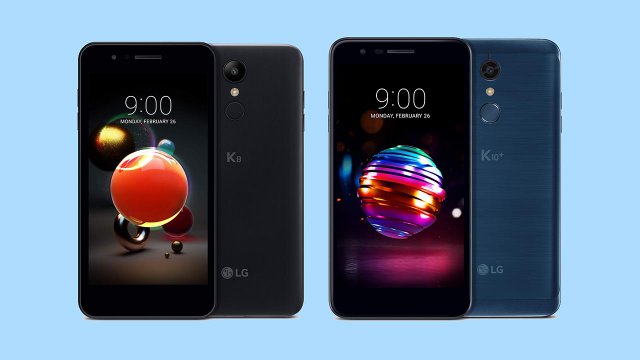 LG K10 e LG K8 in versione 2018
