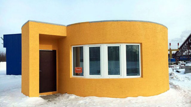 abitazione costruita con stampante 3D