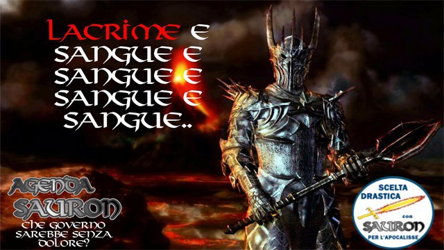 Una delle proposte programmatiche dell'Agenda Sauron