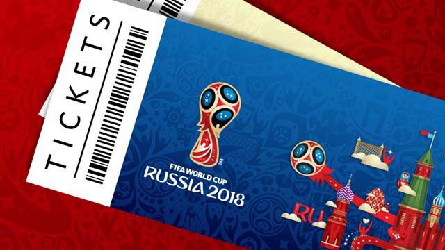 I biglietti dei mondiali FIFA 2018