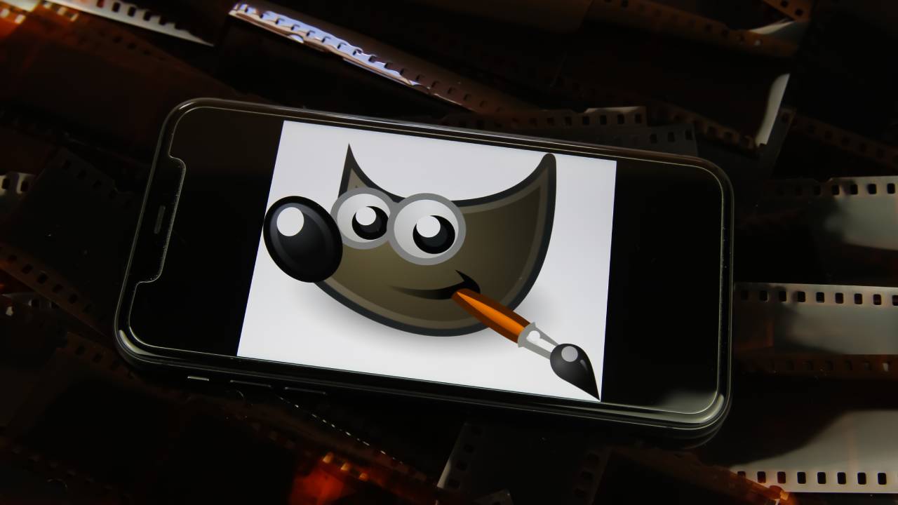 Gimp su smartphone logo Gimp su smartphone logo