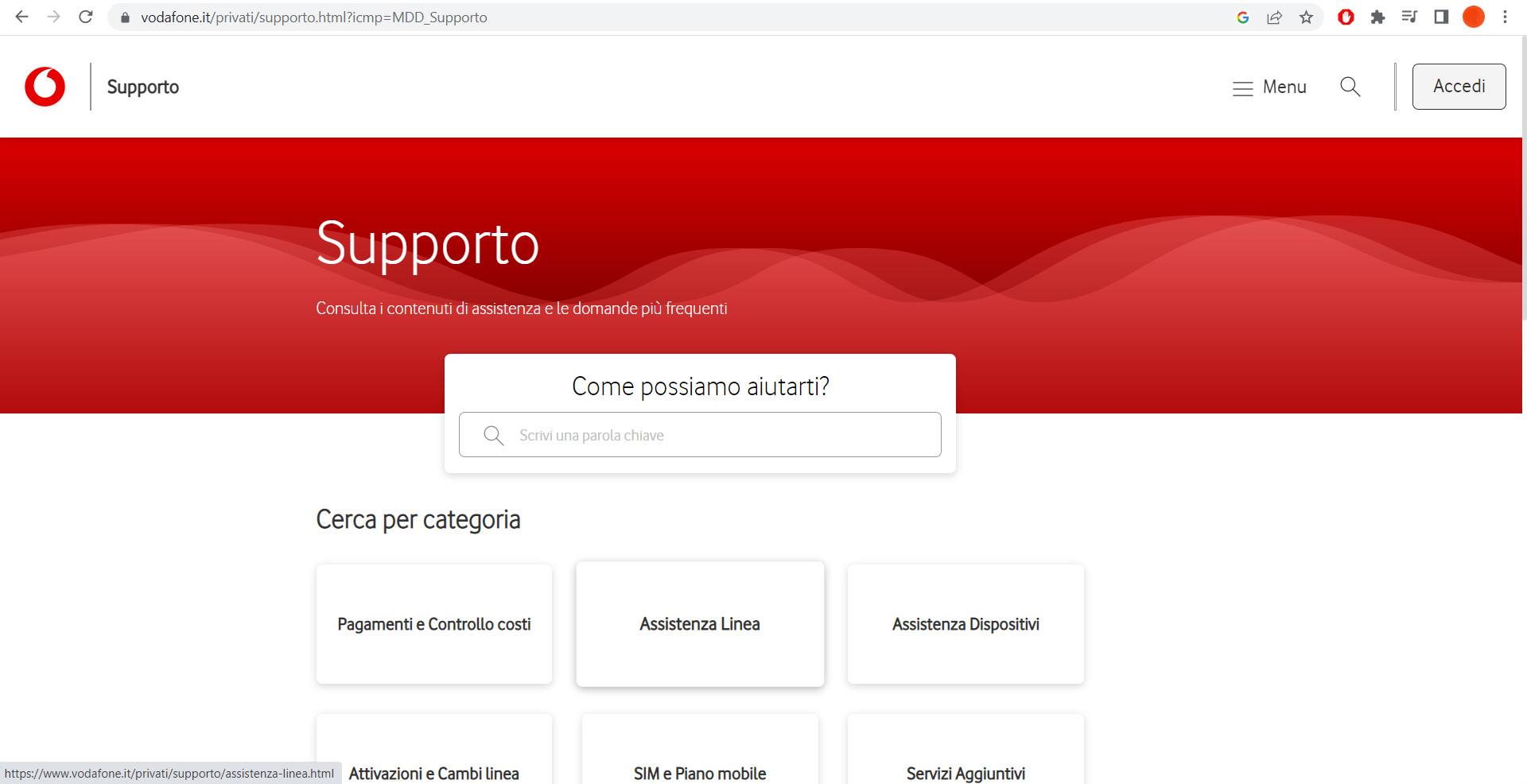 Vodafone cambiare intestatario sim