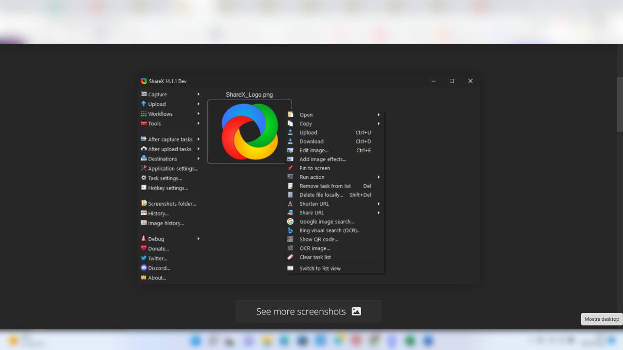 ShareX programma di screen recording 