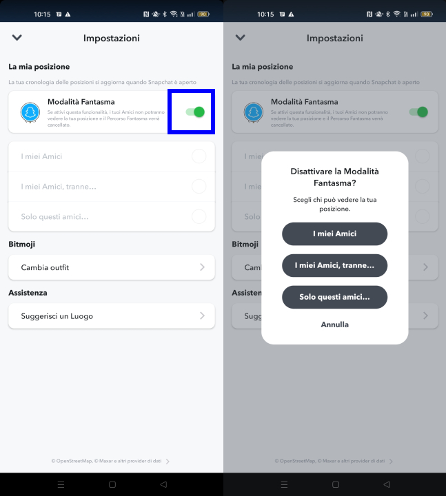 Condividere posizione Snapchat Condividere posizione Snapchat
