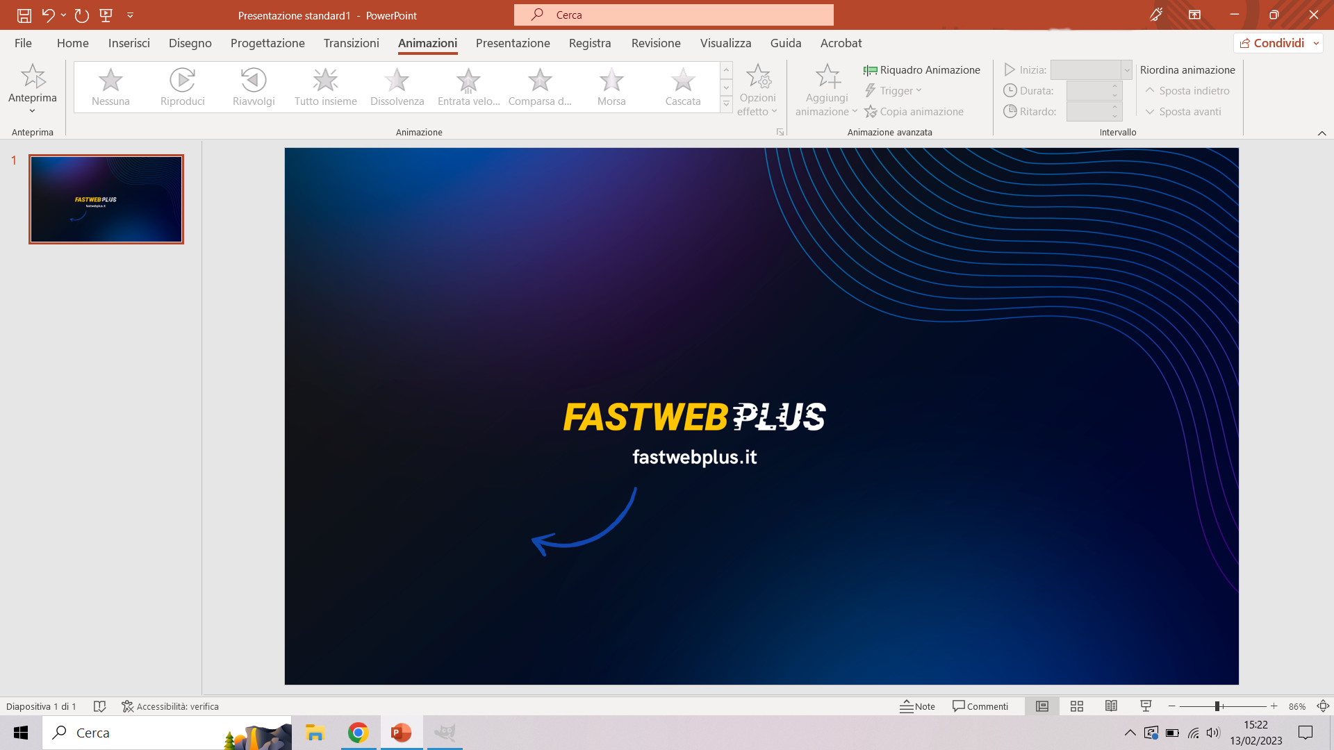  transizione su PowerPoint