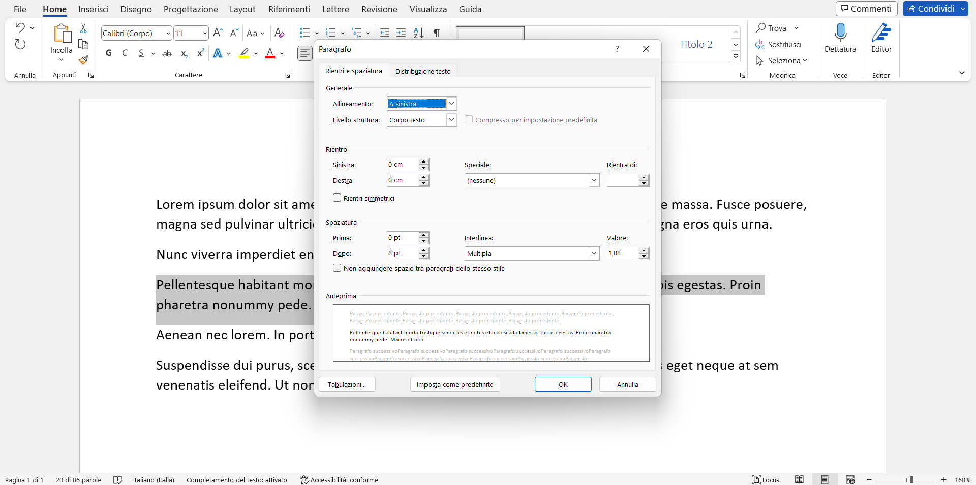 Paragrafi: come impostarli Paragrafi: come impostarli