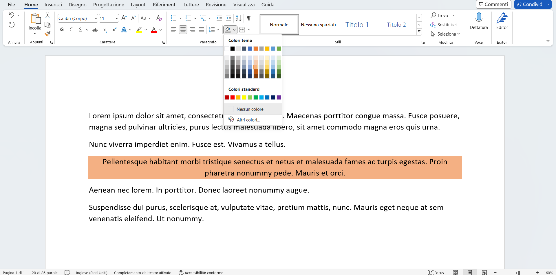 Formattare i paragrafi Formattare i paragrafi