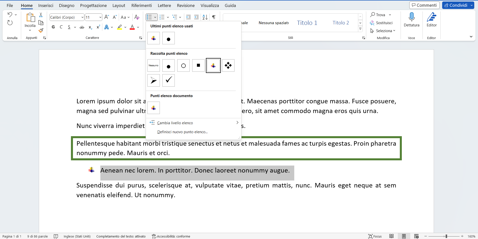 Word, i paragrafi e la creazione di liste - FASTWEBPLUS