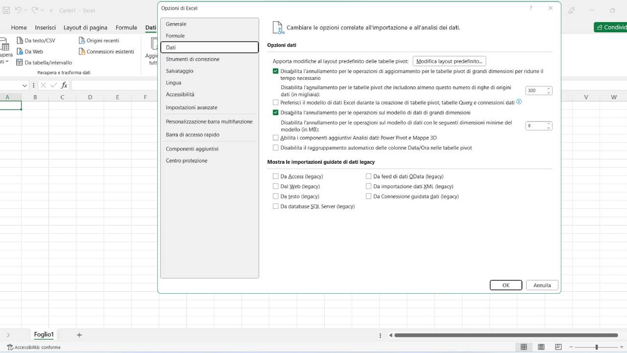 Come convertire csv in excel FASTWEBPLUS