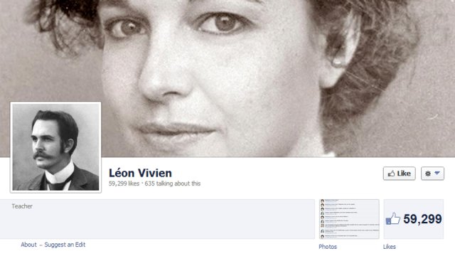 La foto del profilo di Léon, protagonista dell'esperimento di social media marketing Facebook 1914