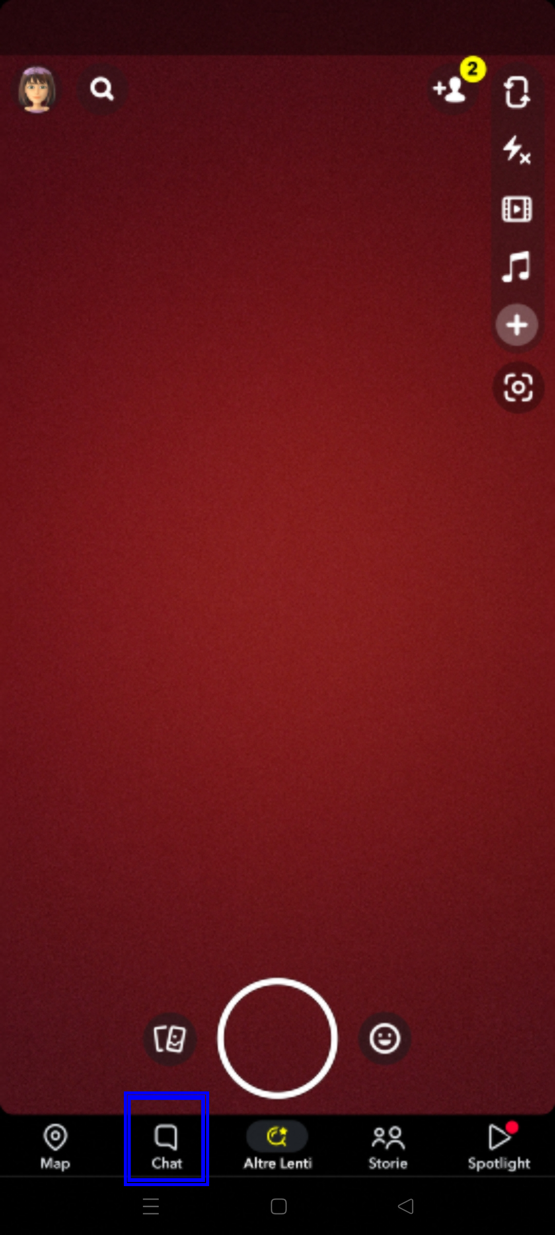 Icona chat di Snapchat Icona chat di Snapchat