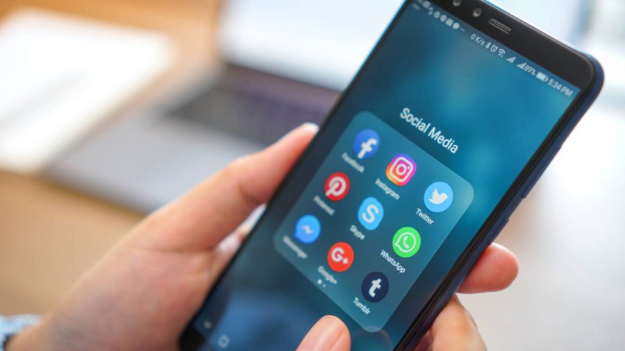 social media su smartphone