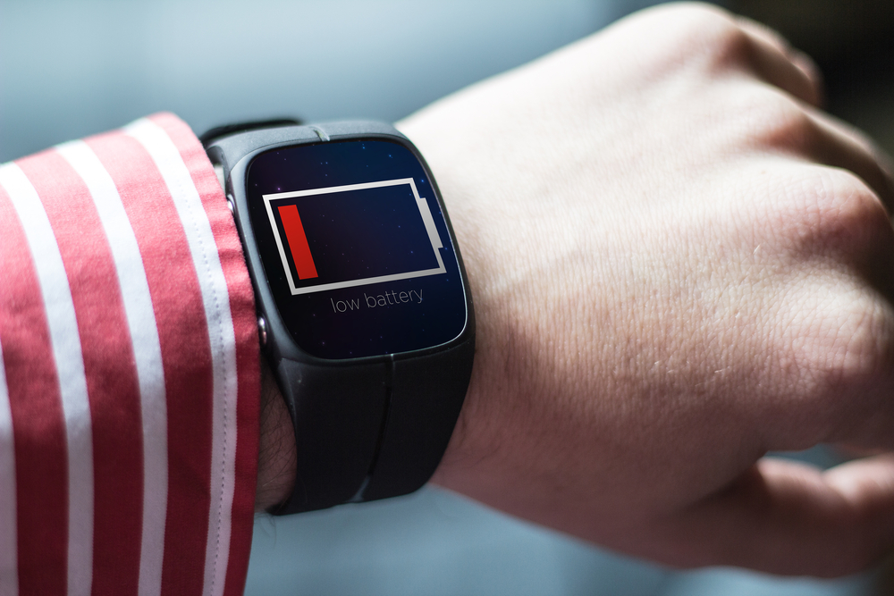 Smartwatch con batteria scarica