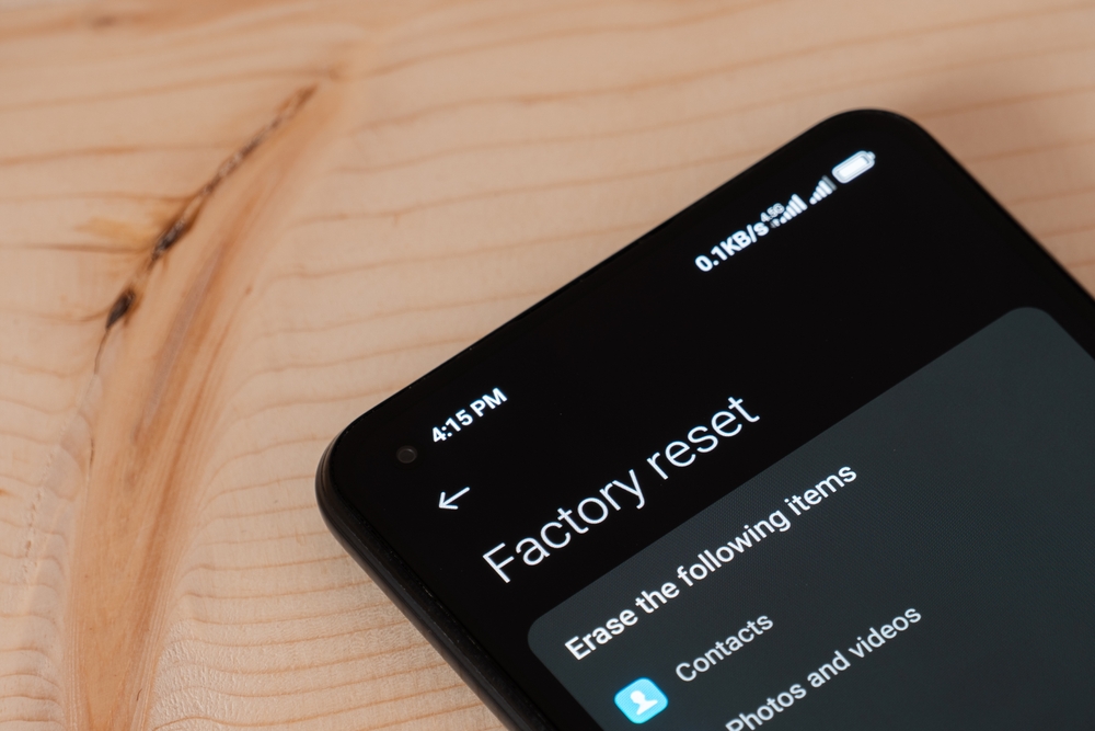 Factory Reset Factory Reset