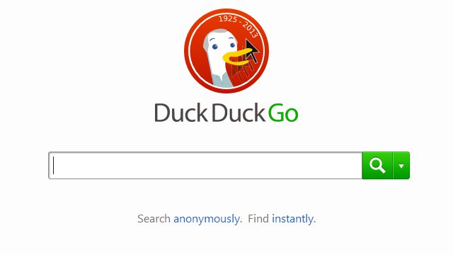 Il campo di ricerca di DuckDuckGo