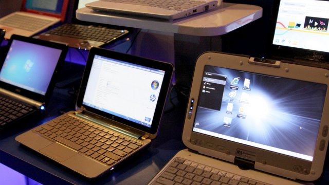 Alcuni modelli di netbook presentati nel 2010