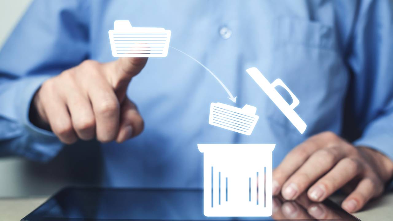 Cancellare i file Cancellare i file