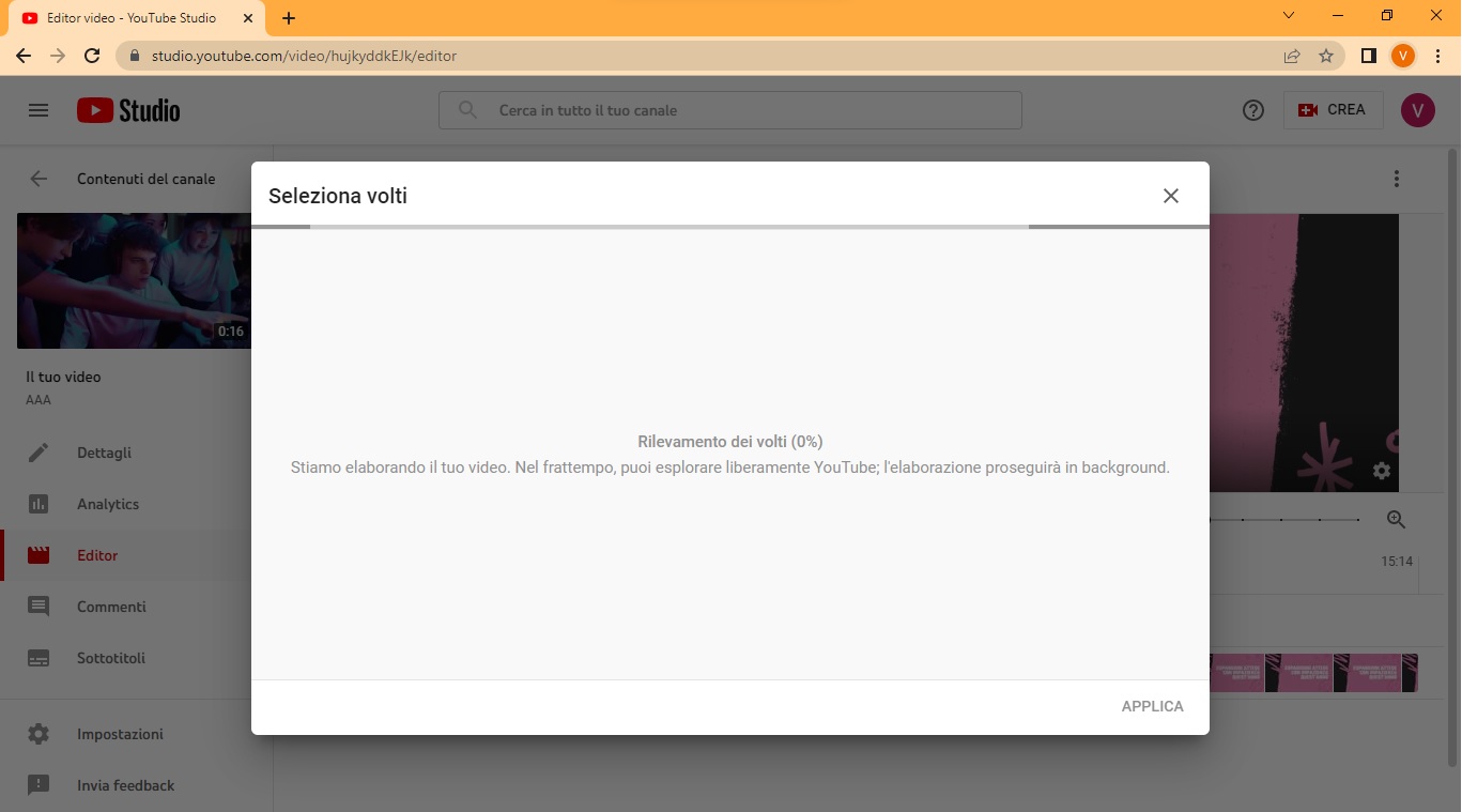 Youtube schermata Youtube schermata