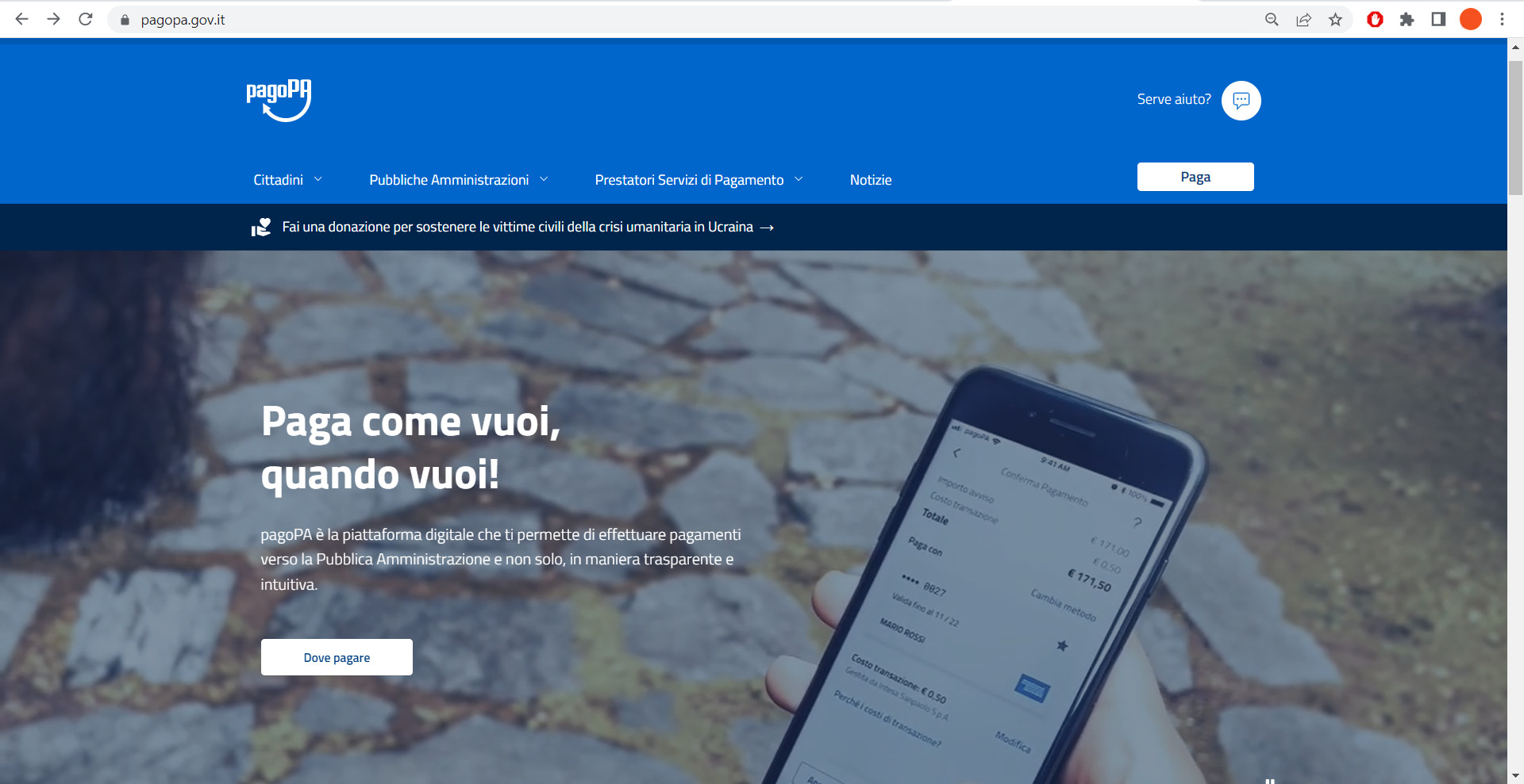 PagoPa, come pagare online