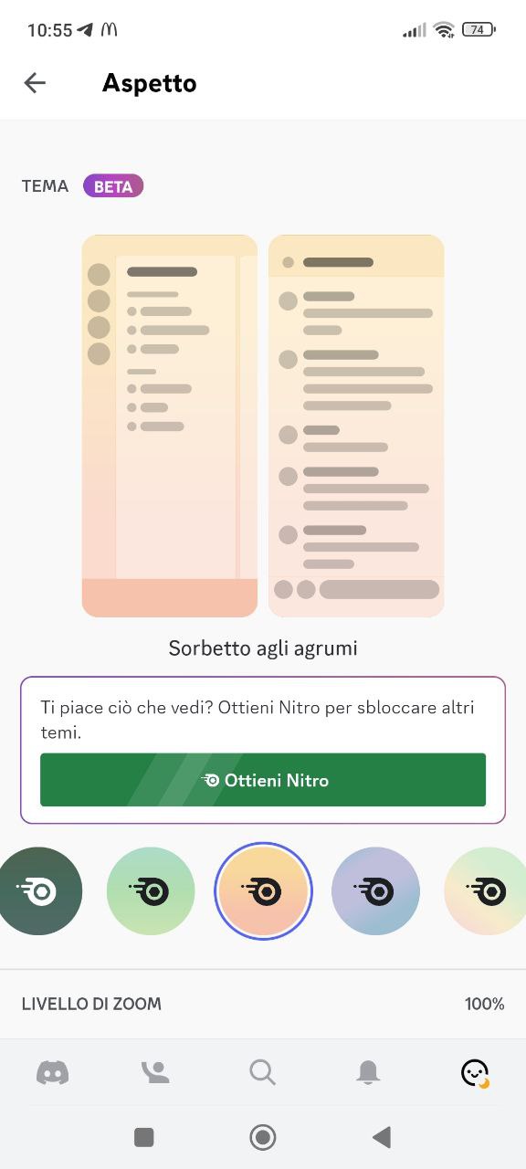 Cambiare colore tema app Discord Cambiare colore tema app Discord