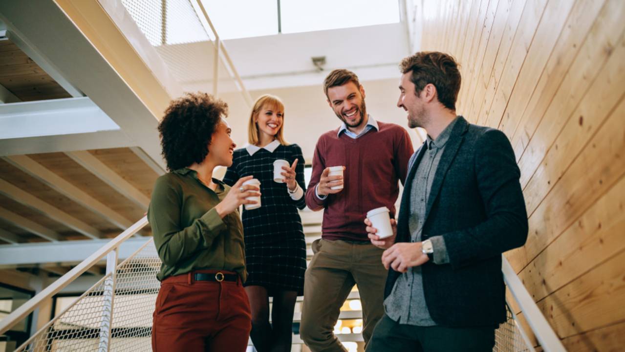 Team di lavoro in pausa Team di lavoro in pausa