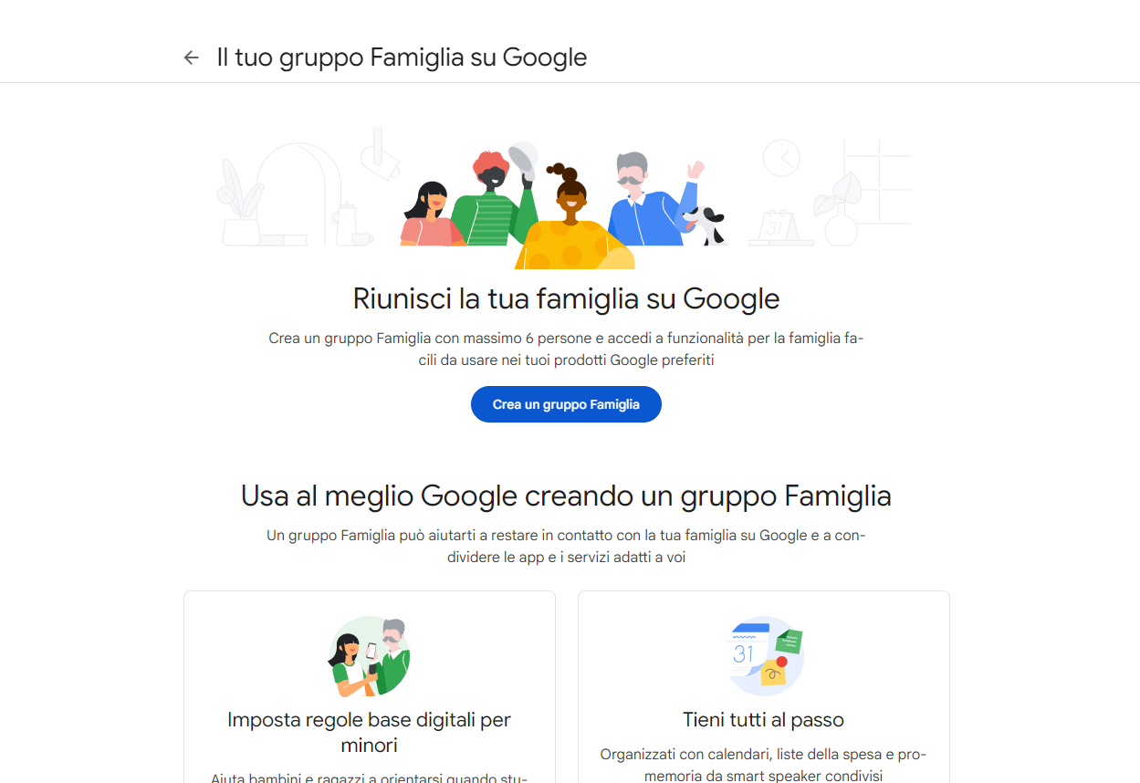 Gruppo famiglia Gruppo famiglia