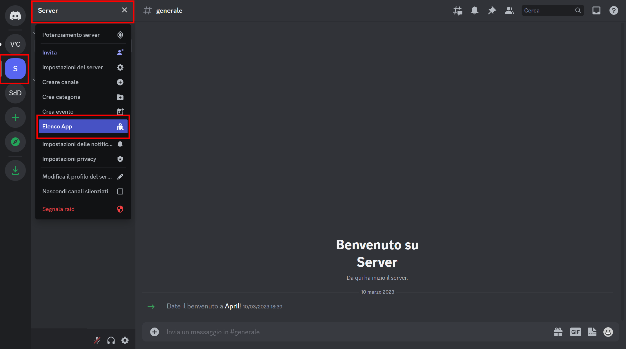 Aggiungere app al server Discord dalla directory ufficiale