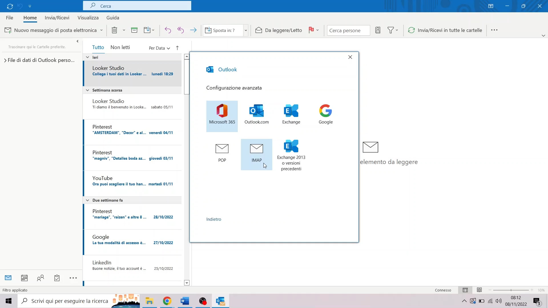 Configurare indirizzo Gmail su Outlook Configurare indirizzo Gmail su Outlook