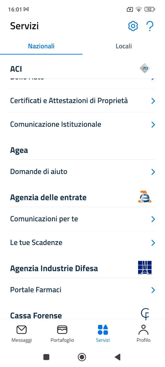 Agenzia delle entrate su app IO