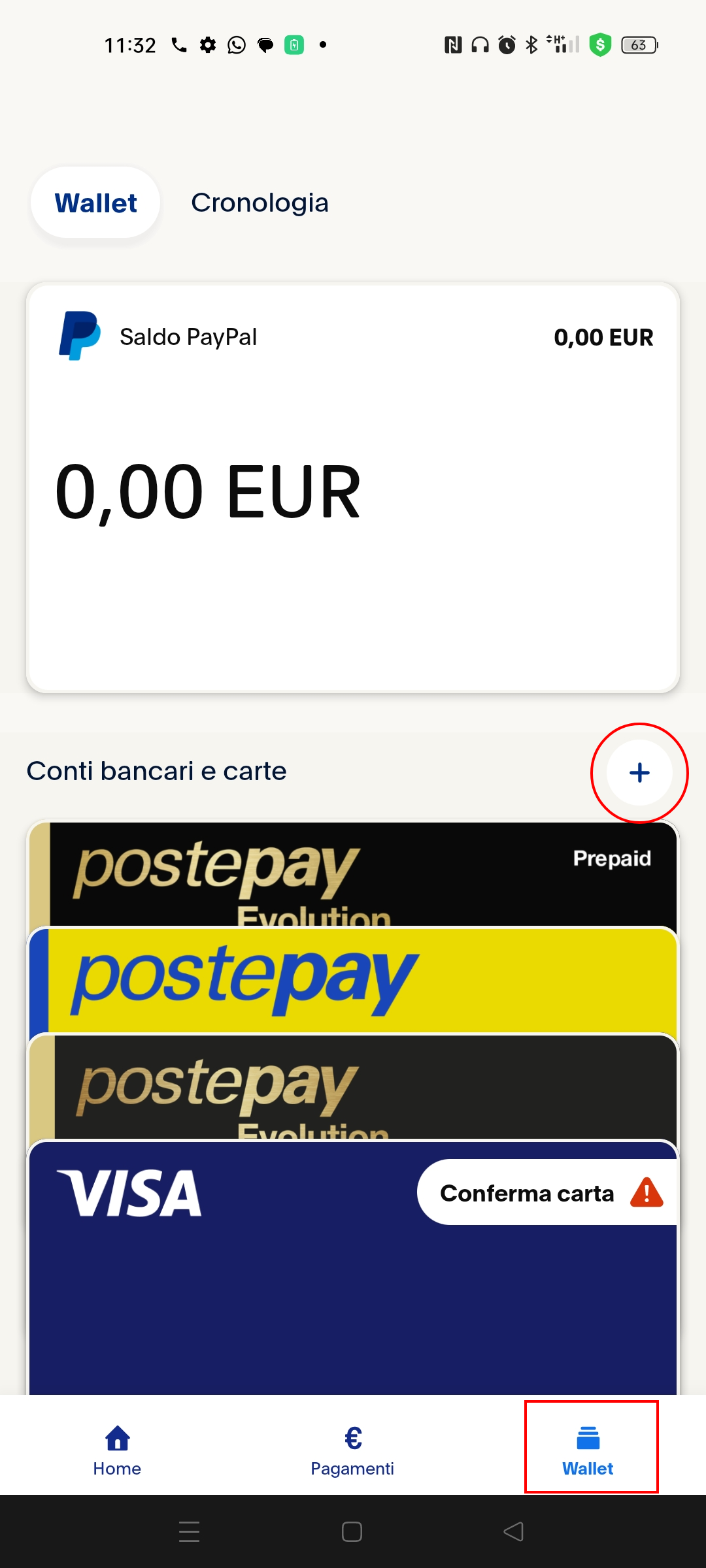 Paypal-aggiungere-nuova-carta-app