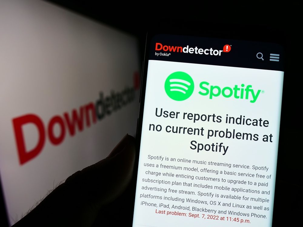 Smartphone-schermata-spotify-downdetector