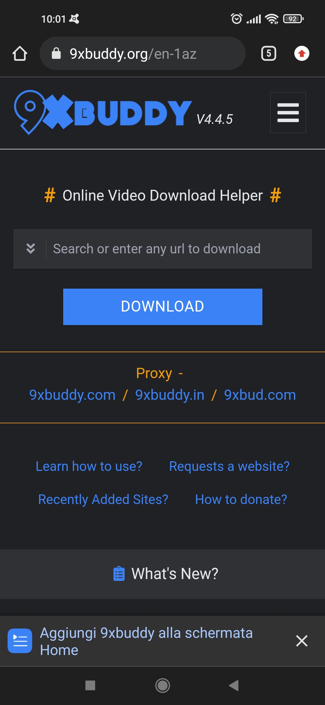 9XBUDDY su Smartphone