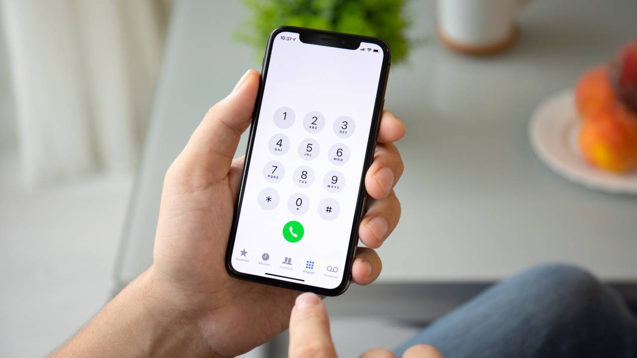 Iphone schermata numeri