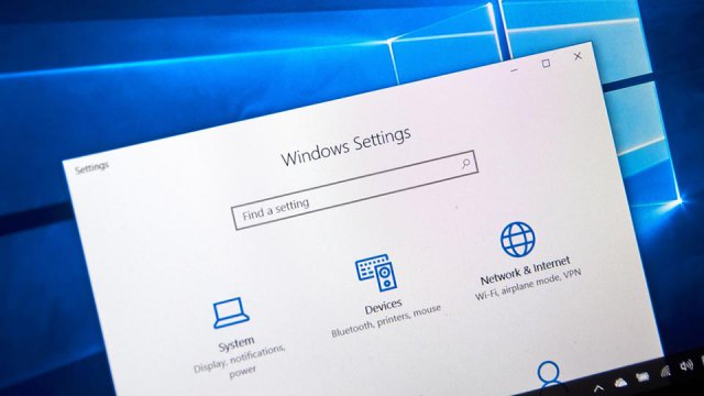 Windows 10, opzioni
