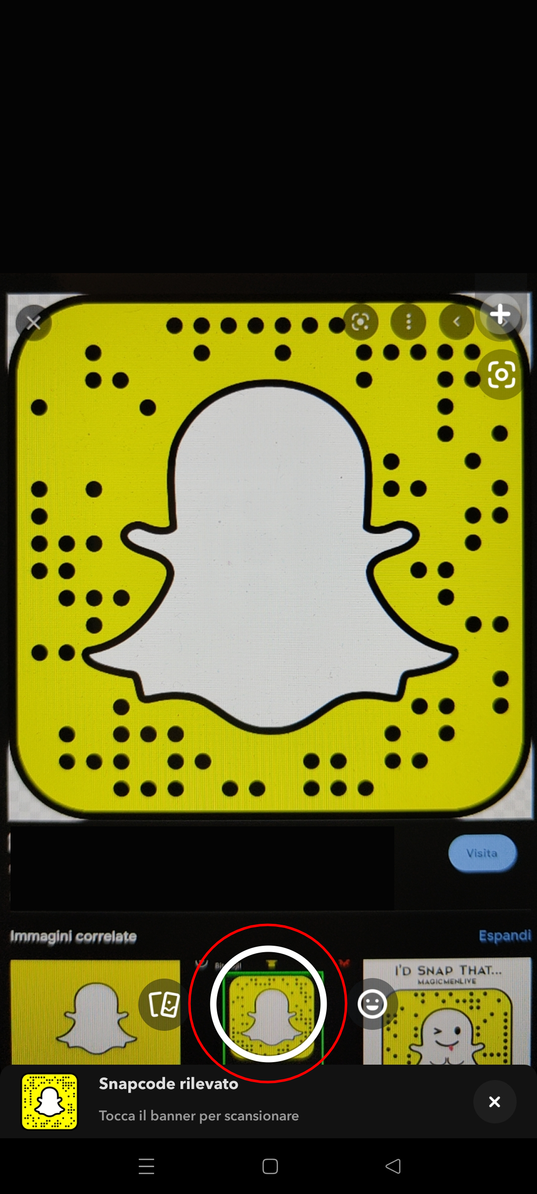 Usare gli Snapcode per allargare la cerchia di amici Usare gli Snapcode per allargare la cerchia di amici