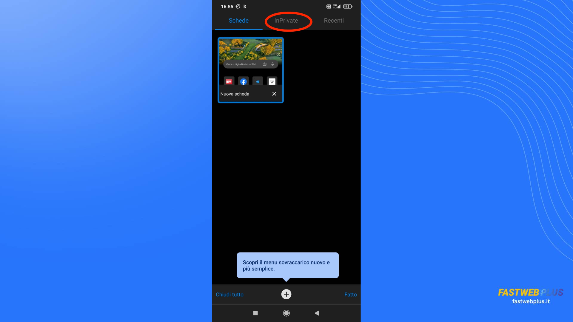 Come impostare la navigazione in incognito con cellulare Windows