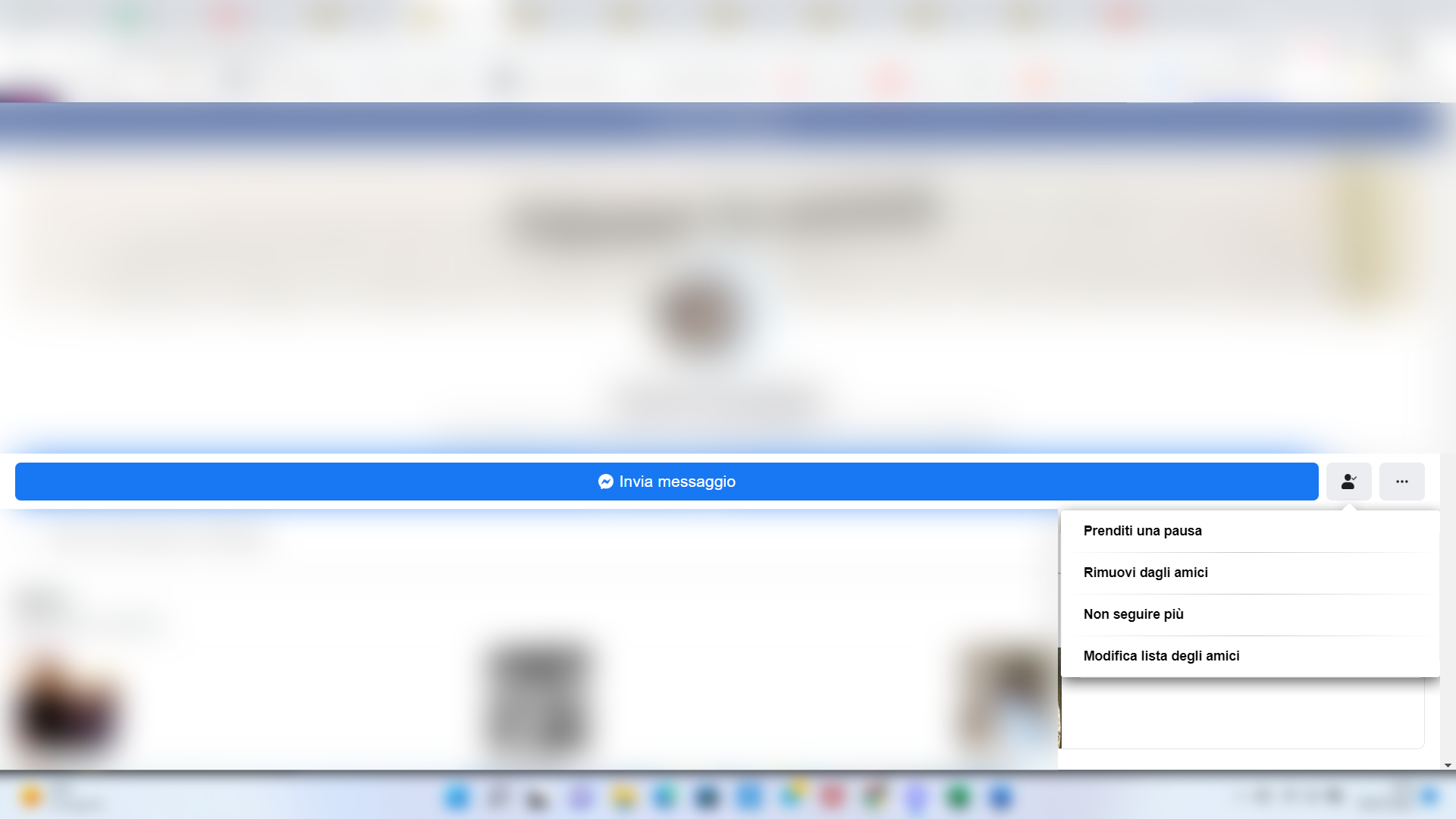 Smettere di seguire da desktop su Facebook