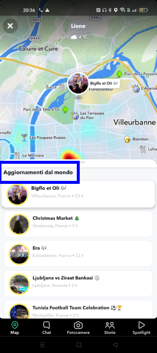 Aggiornamenti dal mondo Snapchat Aggiornamenti dal mondo Snapchat