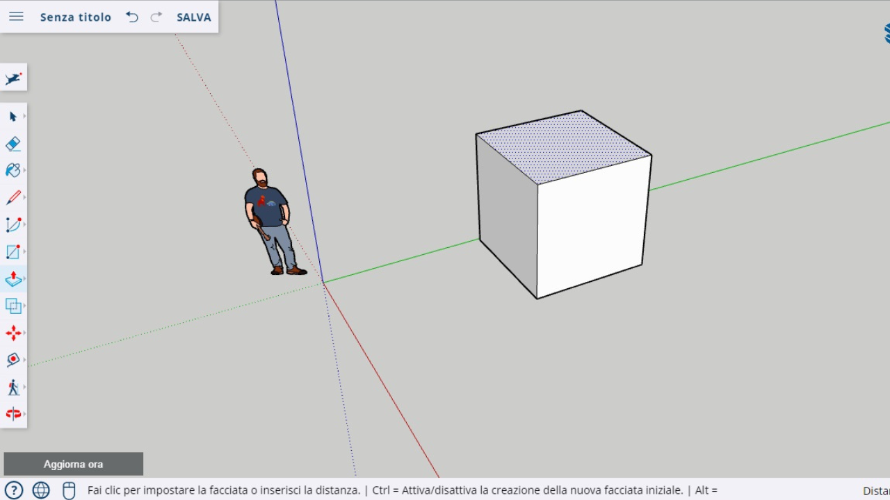 SketchUp free web: creiamo il nostro primo modello 3D