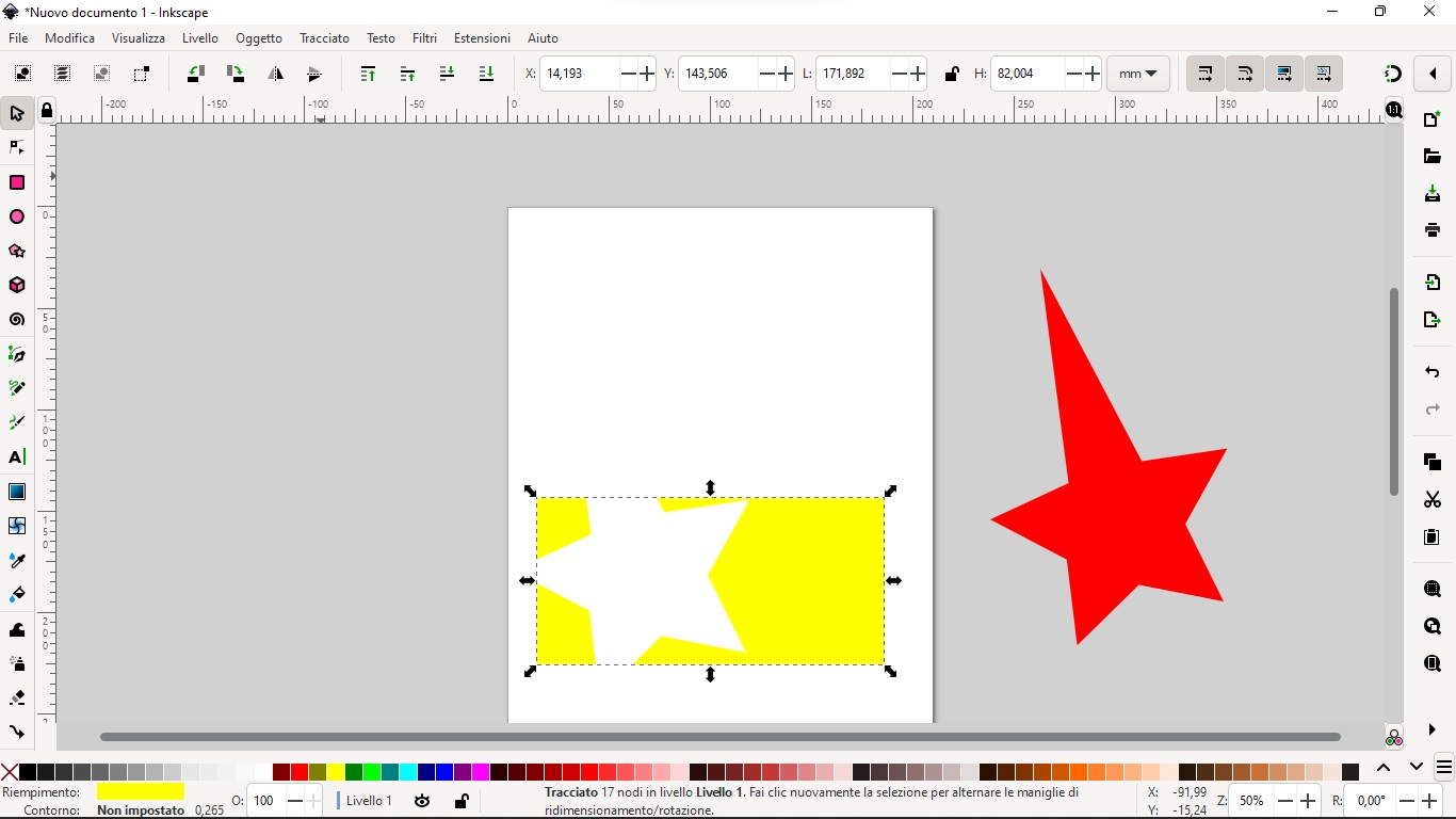 Creare un logo con Inkscape da due figure Creare un logo con Inkscape da due figure