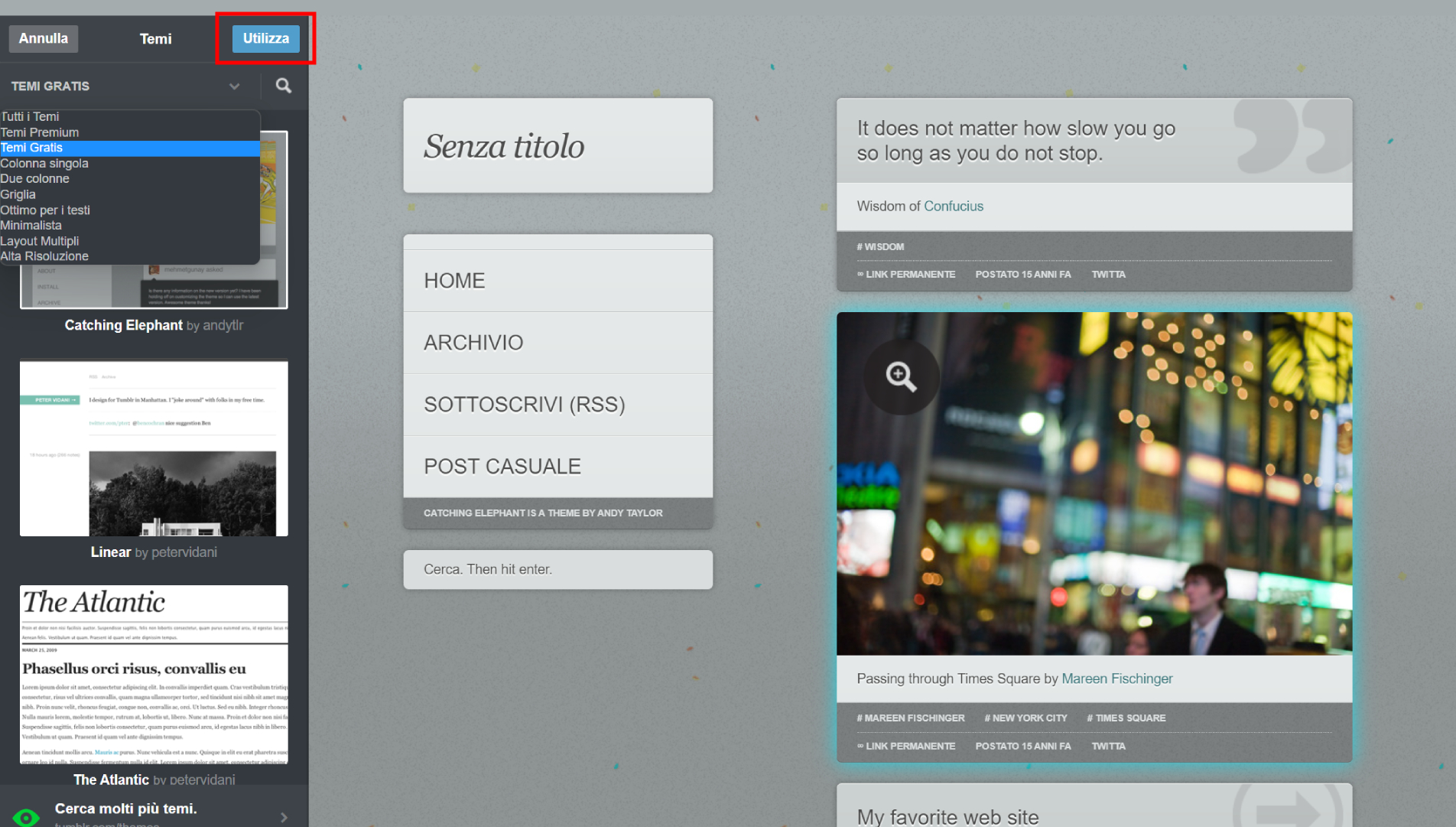 Impostare un tema su Tumblr Impostare un tema su Tumblr