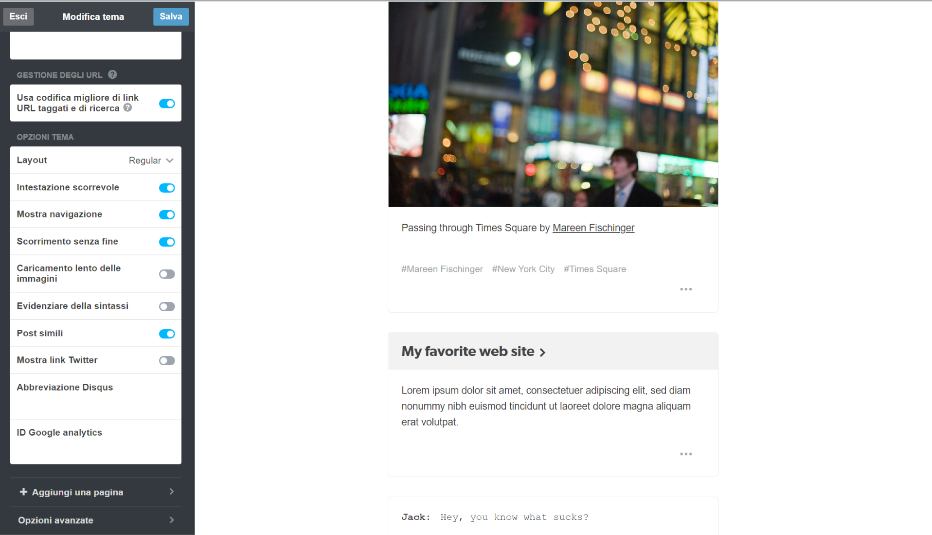 Personalizzare grafica su Tumblr